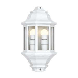 White Outdoor Wall Light 5-Panel - white background