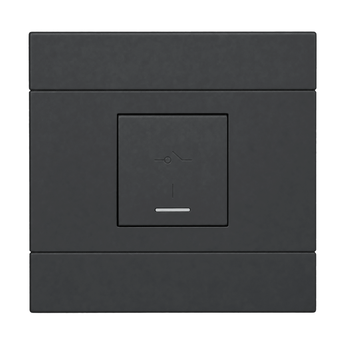 VETi 2 - Charcoal 30A Double pole Isolator Switch (4×4) on transparent background