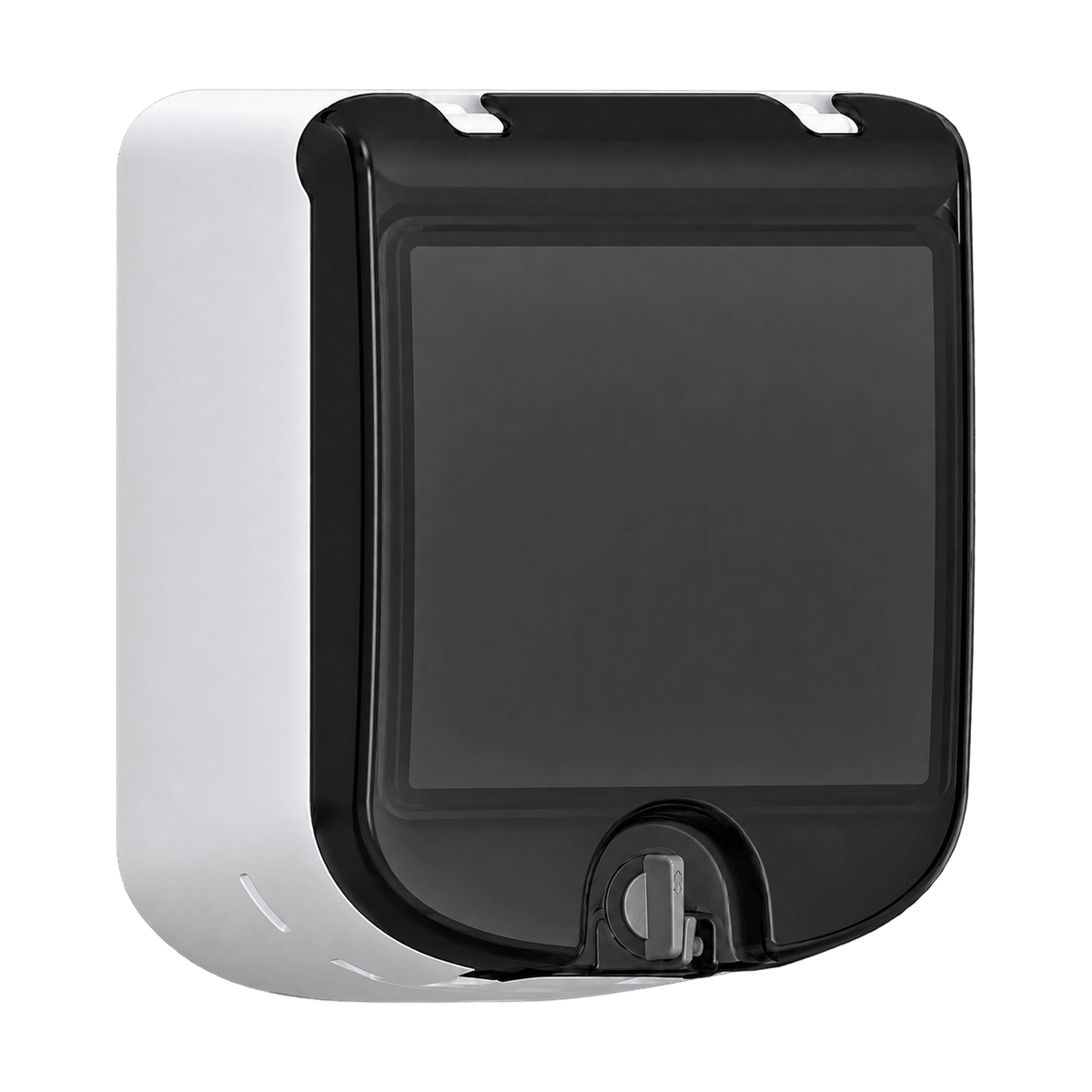 Stealth Waterproof Socket Outlet Box – Smokey Black Flap on transparent background