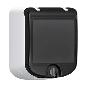 Stealth Waterproof Socket Outlet Box – Smokey Black Flap on white background