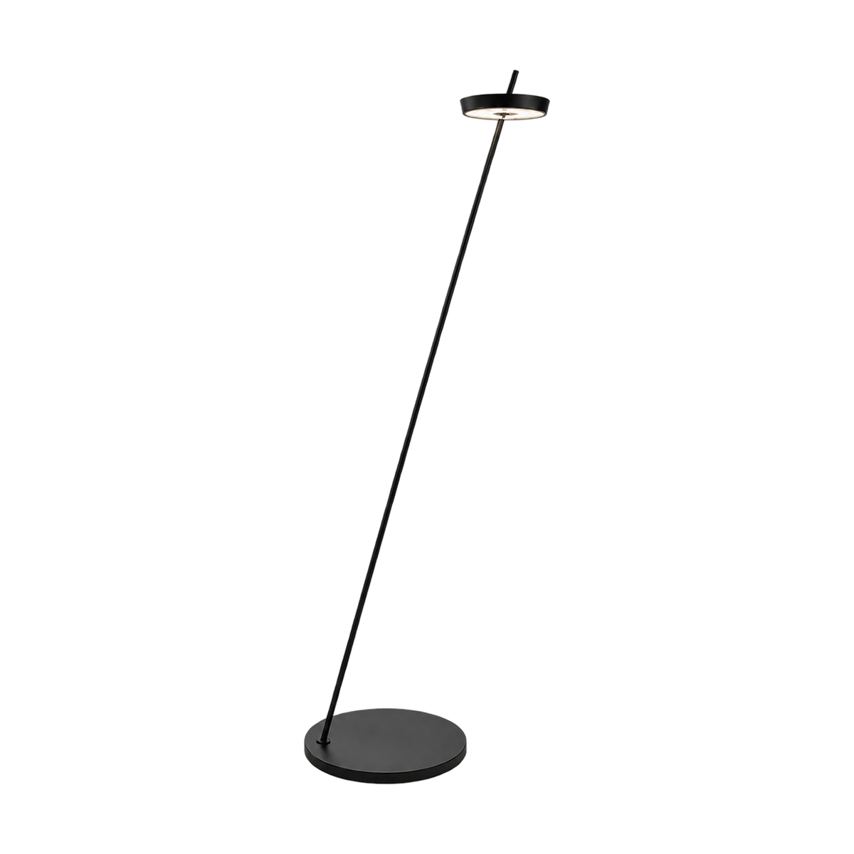 Torus Rechargeable LED Floor Lamp - Black on transparent background
