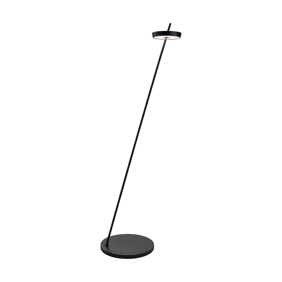Torus Rechargeable LED Floor Lamp - Black on white background