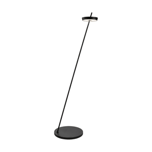 Torus Rechargeable LED Floor Lamp - Black on white background