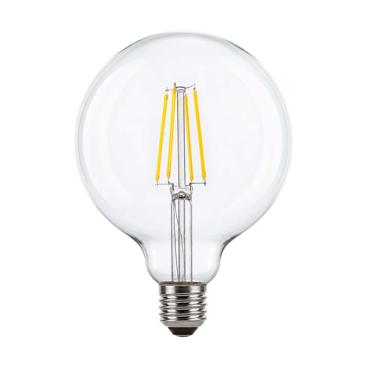 8W G125 LED Bulb - 4000K Cool White on transparent background