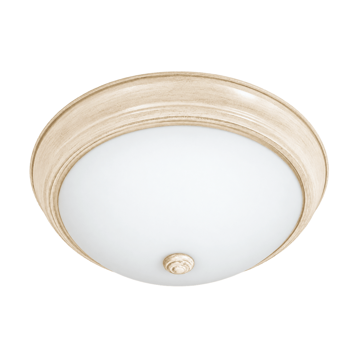 French White Ceiling Light - Frosted Glass on transparent background