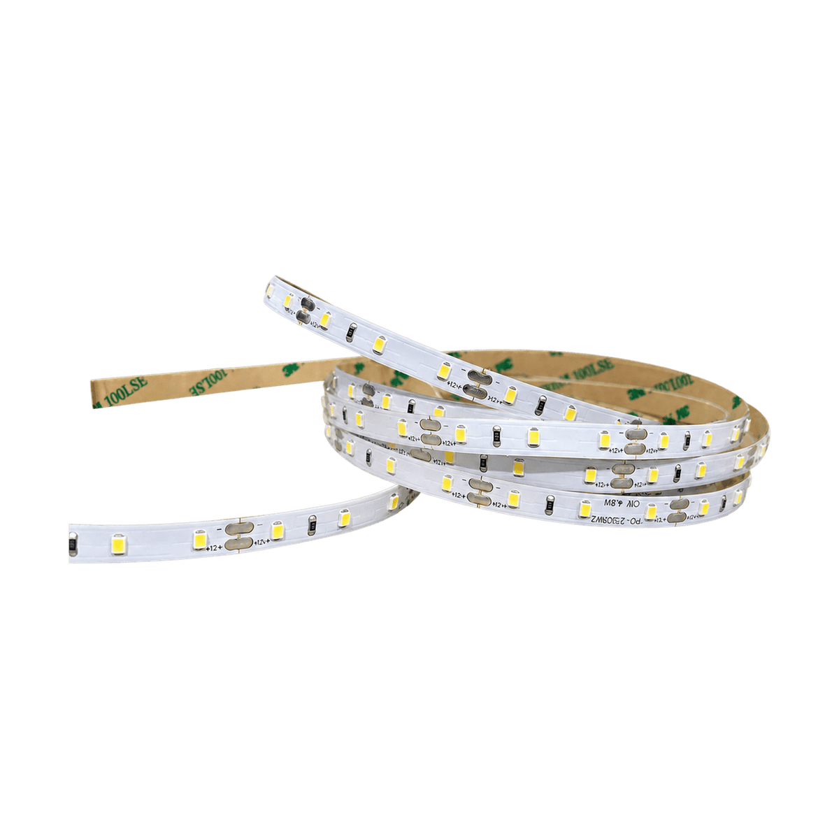 4.8W 12V IP20 LED Striplight - 50m 6000K on transparent background