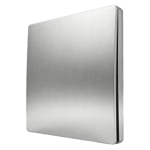 One Lever Kinetic Frameless Switch – Silver — white background