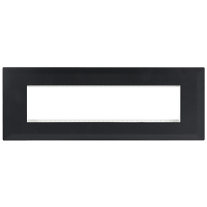 Black 8 Module Cover Plate - ECP Range — transparent background