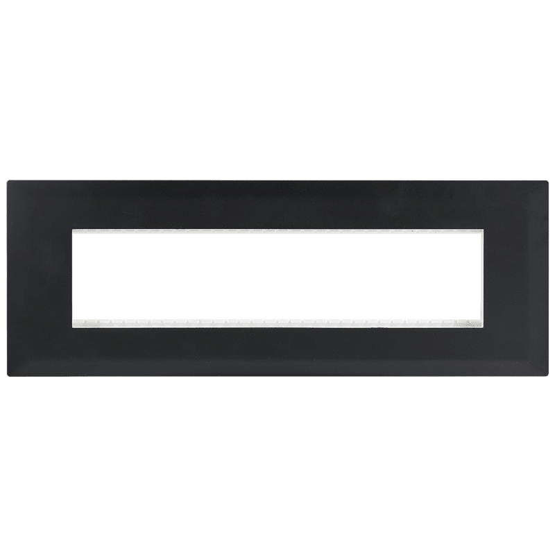 Black 8 Module Cover Plate - ECP Range — transparent background