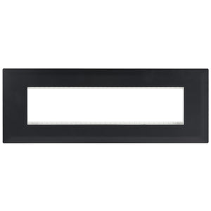 Black 8 Module Cover Plate - ECP Range — white background