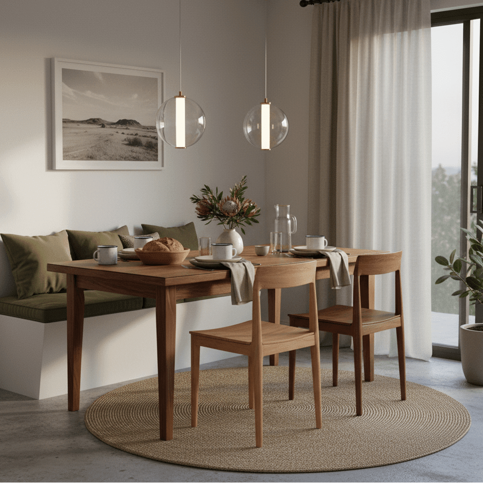 Antique Brass LED Pendant Light 4000K — transparent background