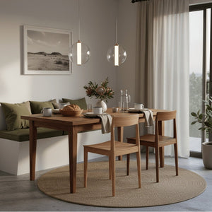 Antique Brass LED Pendant Light 4000K — white background