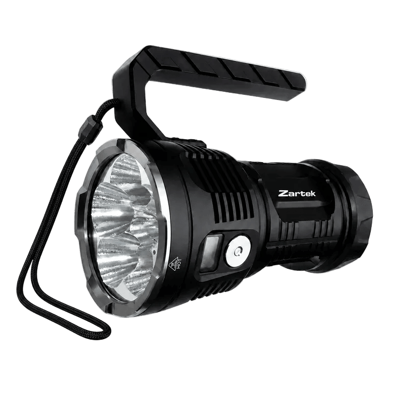 ZA-818 LED Extreme Bright Flashlight 12000LM — transparent background