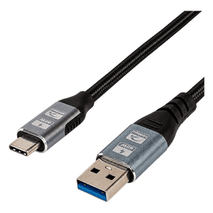 GIZZU 60W 10Gbps USB to Type-C Cable, 2m — transparent background
