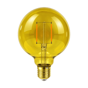 LED Bulb - 2W G95 Filament - Yellow – transparent background product image