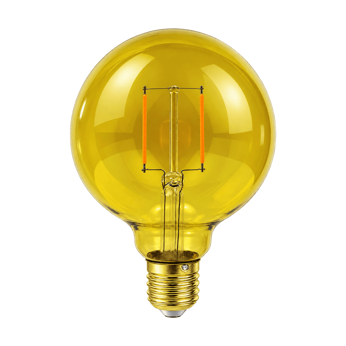 LED Bulb - 2W G95 Filament - Yellow – white background product image