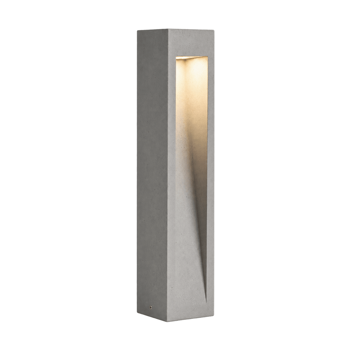 Natural Concrete LED Bollard, 9W, 3000K, IP65 – transparent background product image