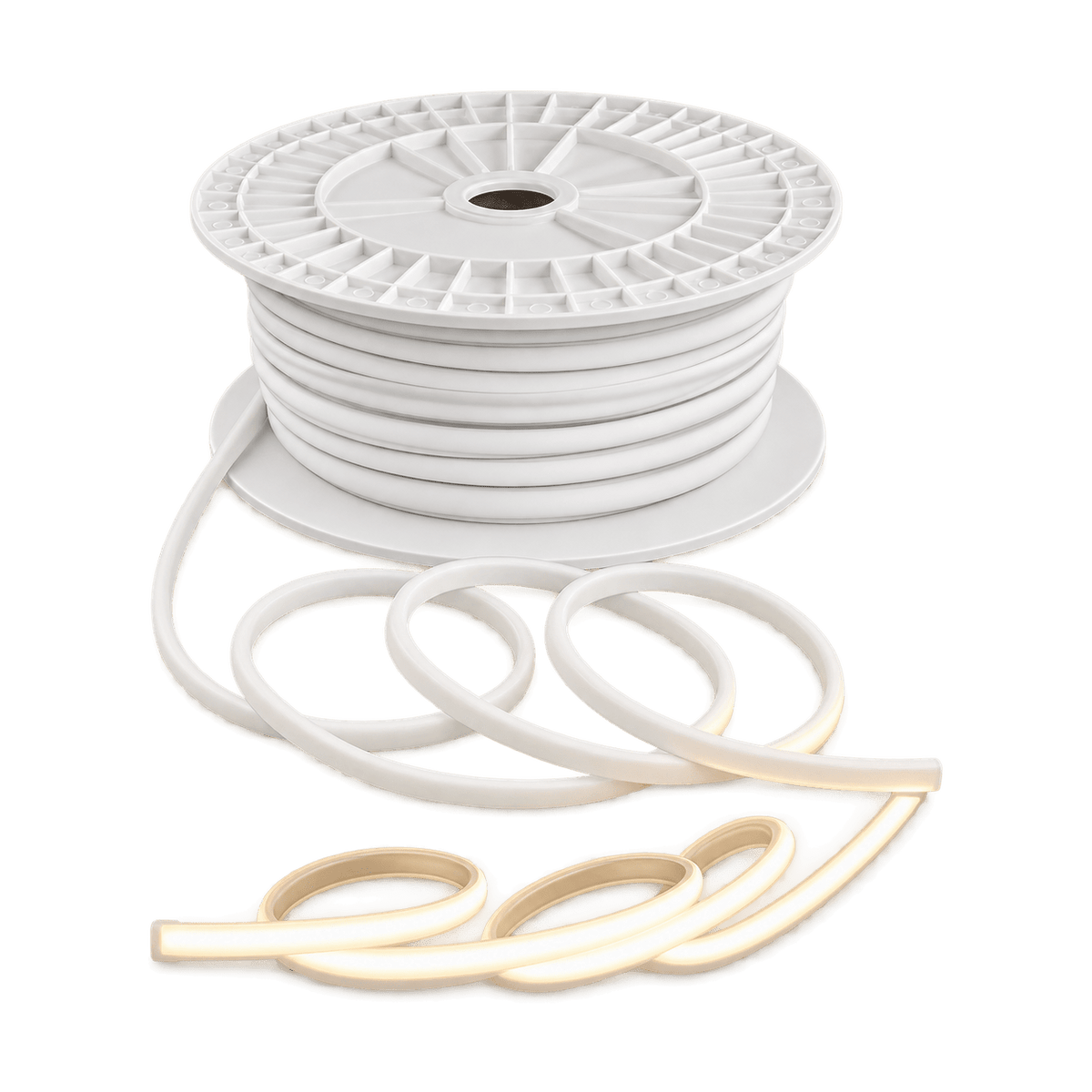 24V DYCE COB LED Strip Light 3000K Warm White (IP65) - 50m Roll – transparent background product image