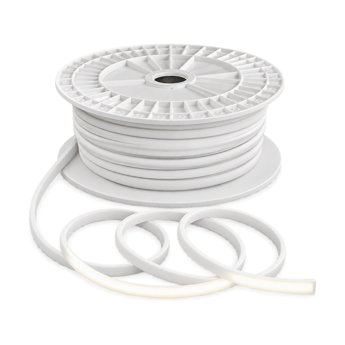 24V DYCE COB LED Strip Light 4000K Cool White (IP65) - 50m Roll – transparent background product image