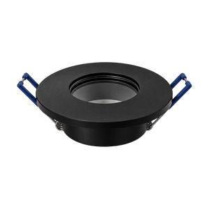 IP44 CNC Aluminium GU10 Fixture Black - B4483 – transparent background product image