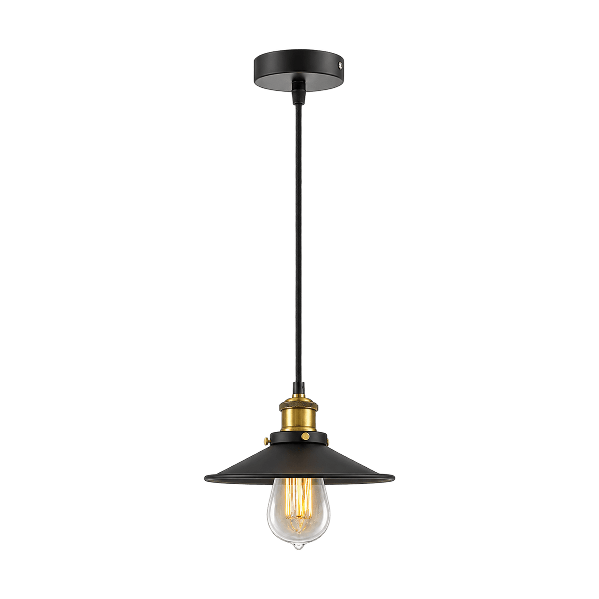 40W E27 Flat Single Pendant – transparent background product image