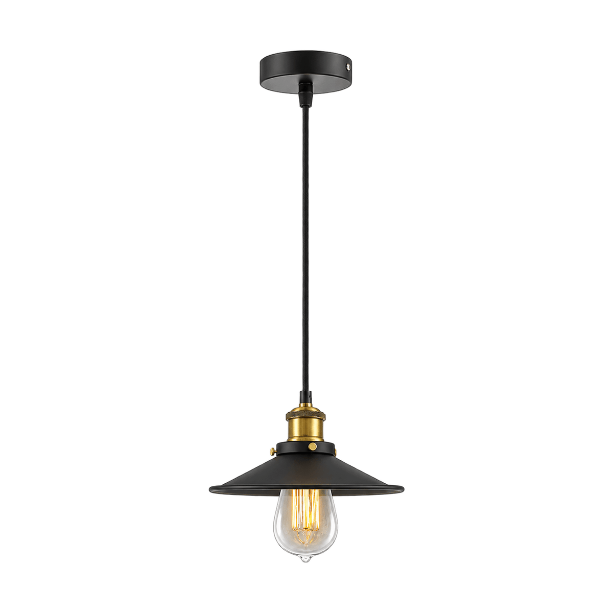 40W E27 Flat Single Pendant – white background product image