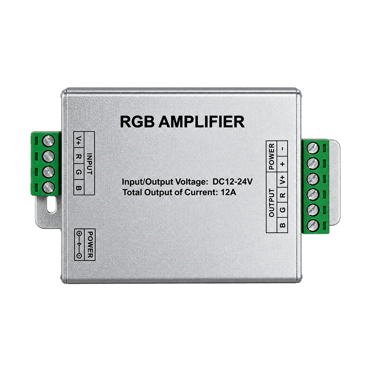 12V/24V RGB LED Strip Amplifier – transparent background product image