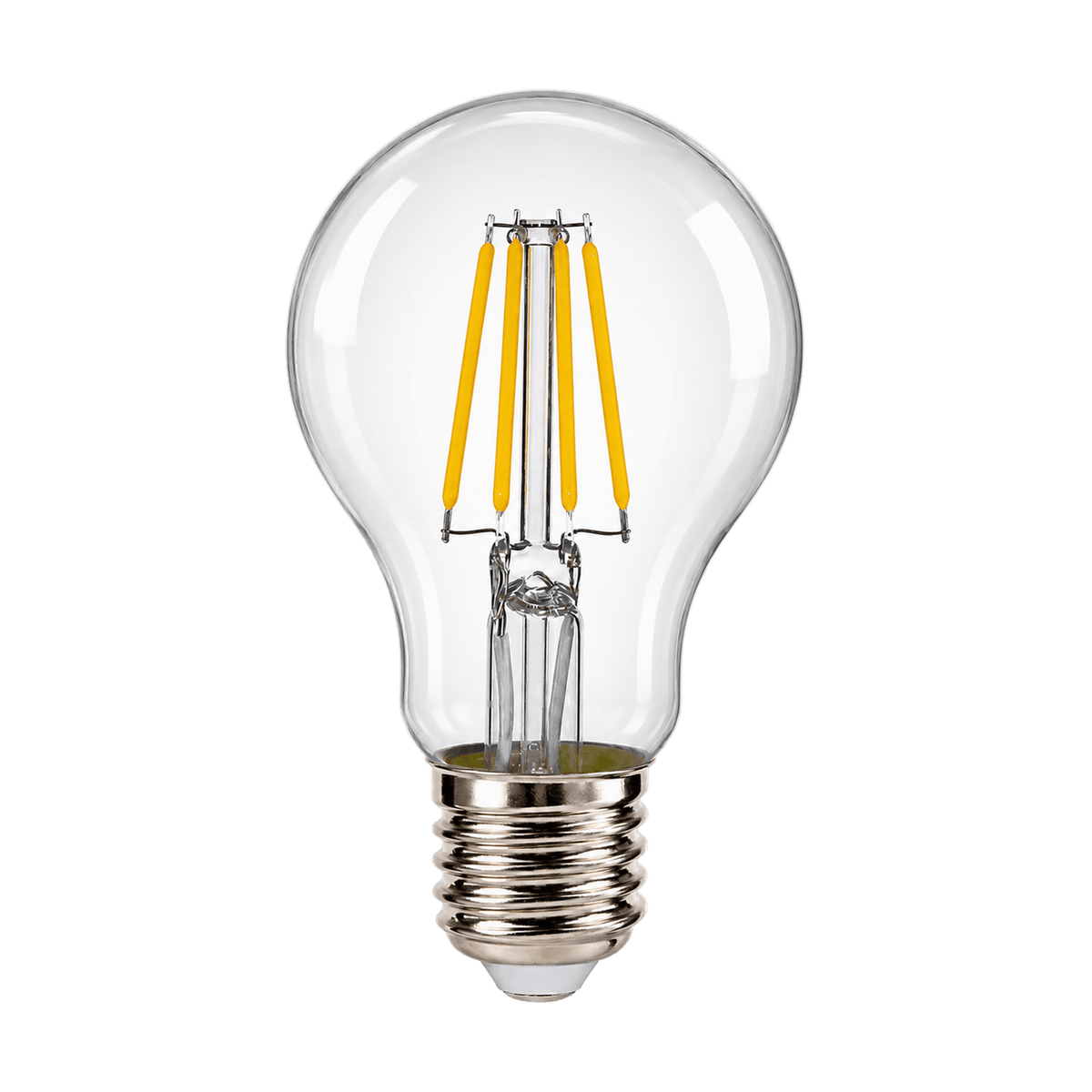 4W Clear A60 Filament LED Bulb, E27, 6500K – transparent background product image