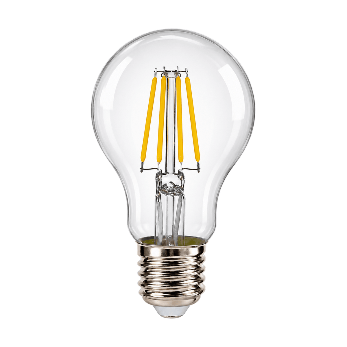 4W Clear A60 Filament LED Bulb, E27, 6500K – white background product image