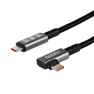 Gizzu Type-C Angled USB 1m Cable — transparent background