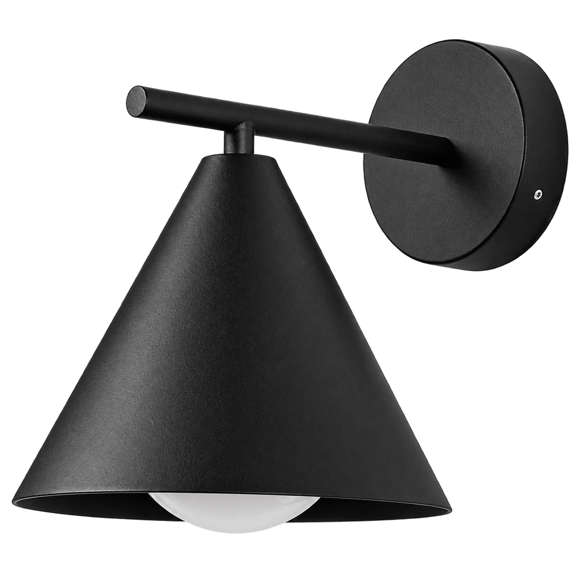 Railroad 2 Exterior Wall Light with Arm – Black, transparent background