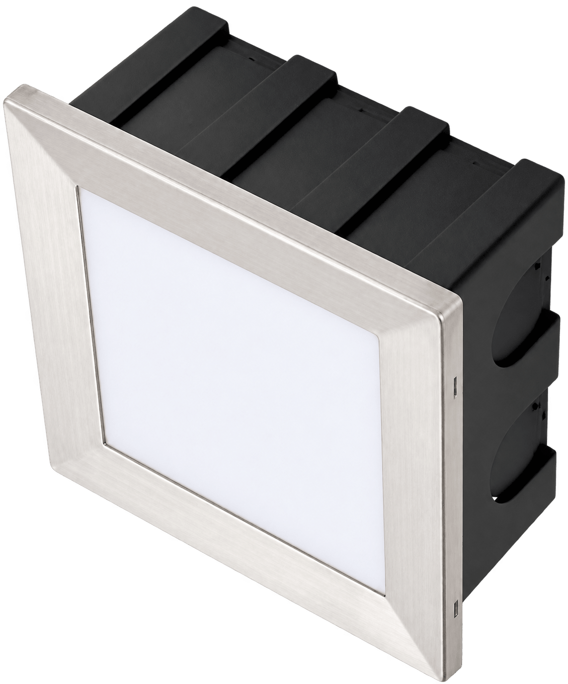 Recessed 135 mm foot light on a transparent background