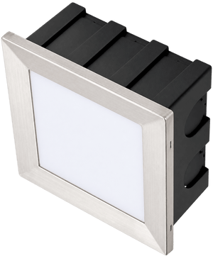 Recessed 135 mm foot light on a transparent background