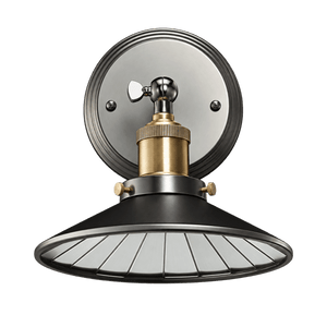 Retro Industrial Wall Reading Light on transparent background