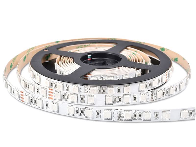 RGB LED Striplight 24V - 5050 Ultra Bright on a white background