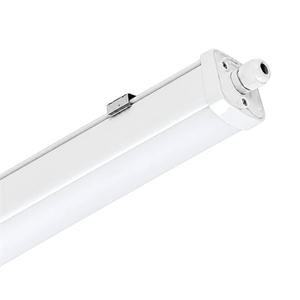 White Riga IP65 linear LED fitting, 1500 mm, on white background.