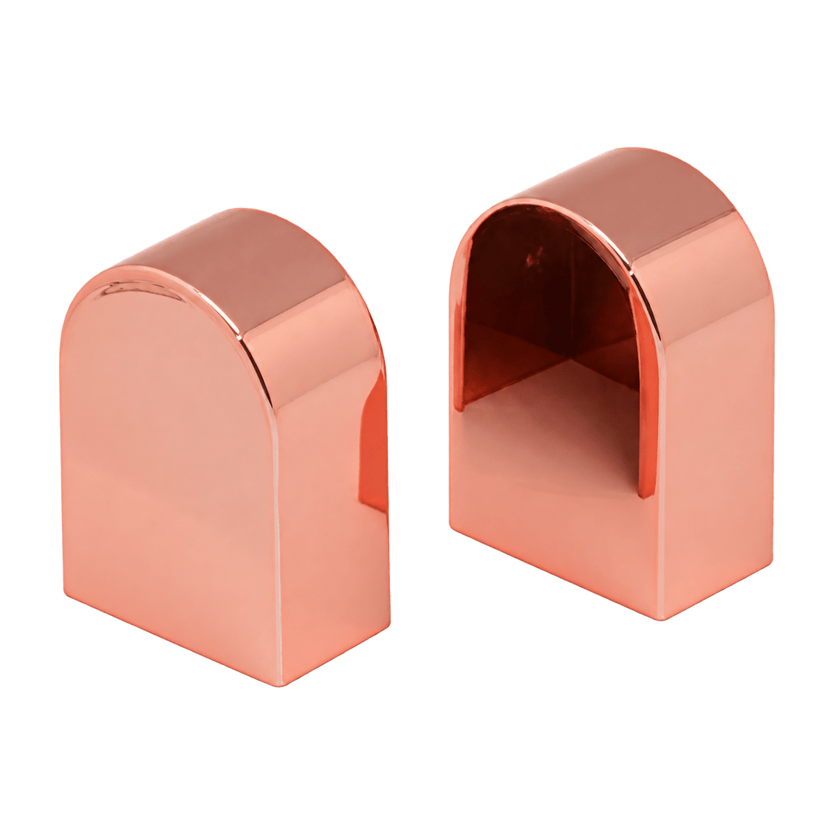 Vanity Round End Cap - Rose Gold, transparent background, 1254 × 1254