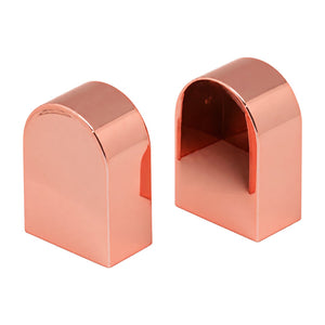 Vanity Round End Cap - Rose Gold, white background, 1254 × 1254