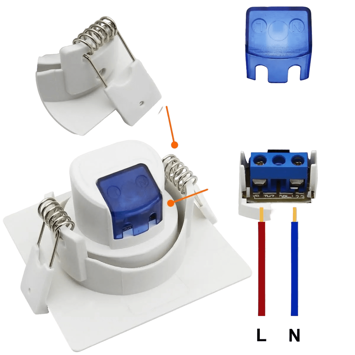Coastal LED Down Light - Square - 5W - Cool White (4200K)