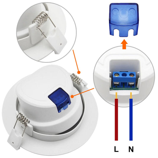 Coastal LED Down Light - Round 3W / 5W / 7W / 10W - 5 Watt / Warm White (2700K)
