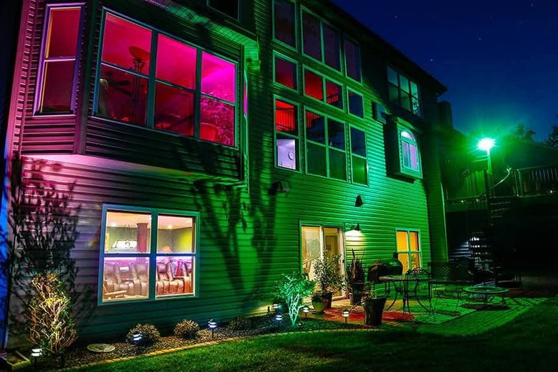 RGB lighting powered by solar panels during load shedding