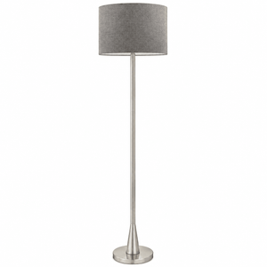 Satin Chrome Standing Floor Lamp product image on a white background