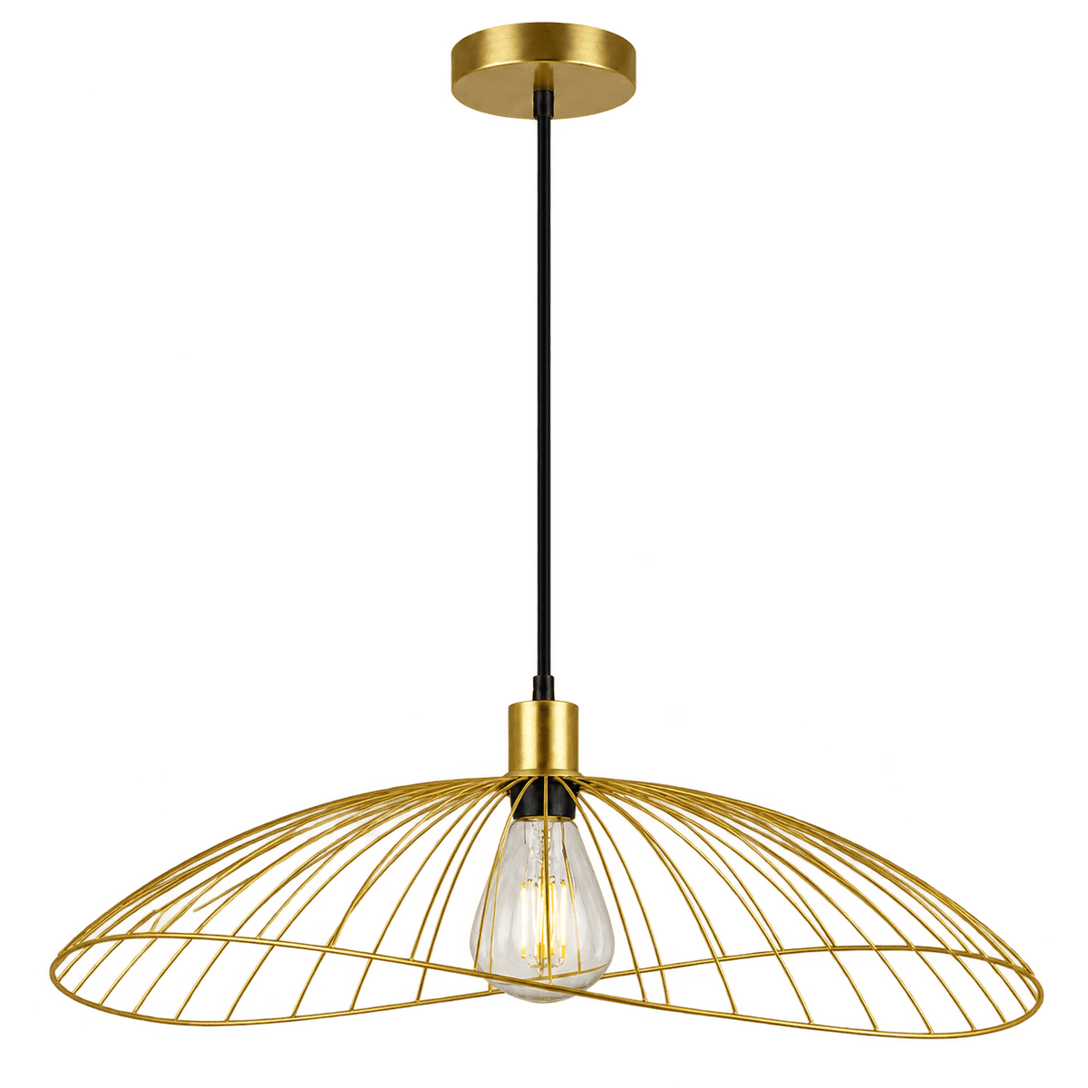 Sensu Solo Gold Pendant Light on a transparent background