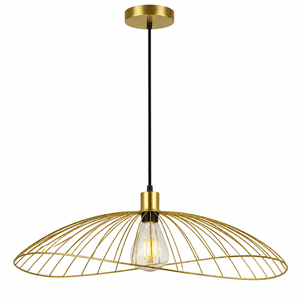 Sensu Solo Gold Pendant Light on a white background