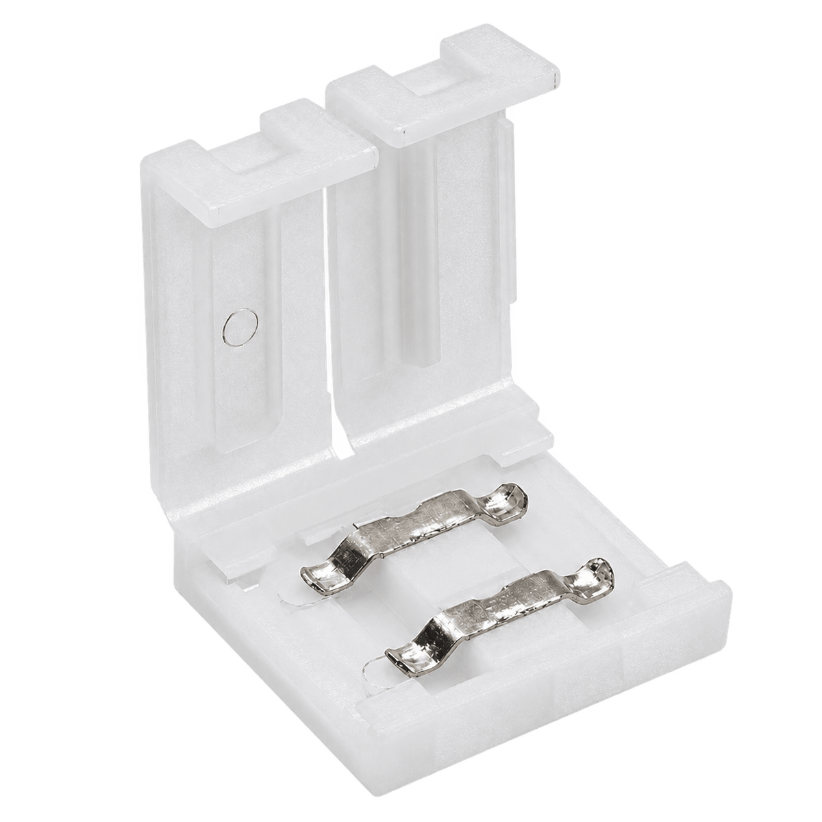 Single Colour 8mm Back to Back Striplight Connector, transparent background