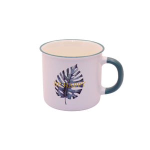 Single Leaf Ceramic Mug - Be Happy - Future Decor