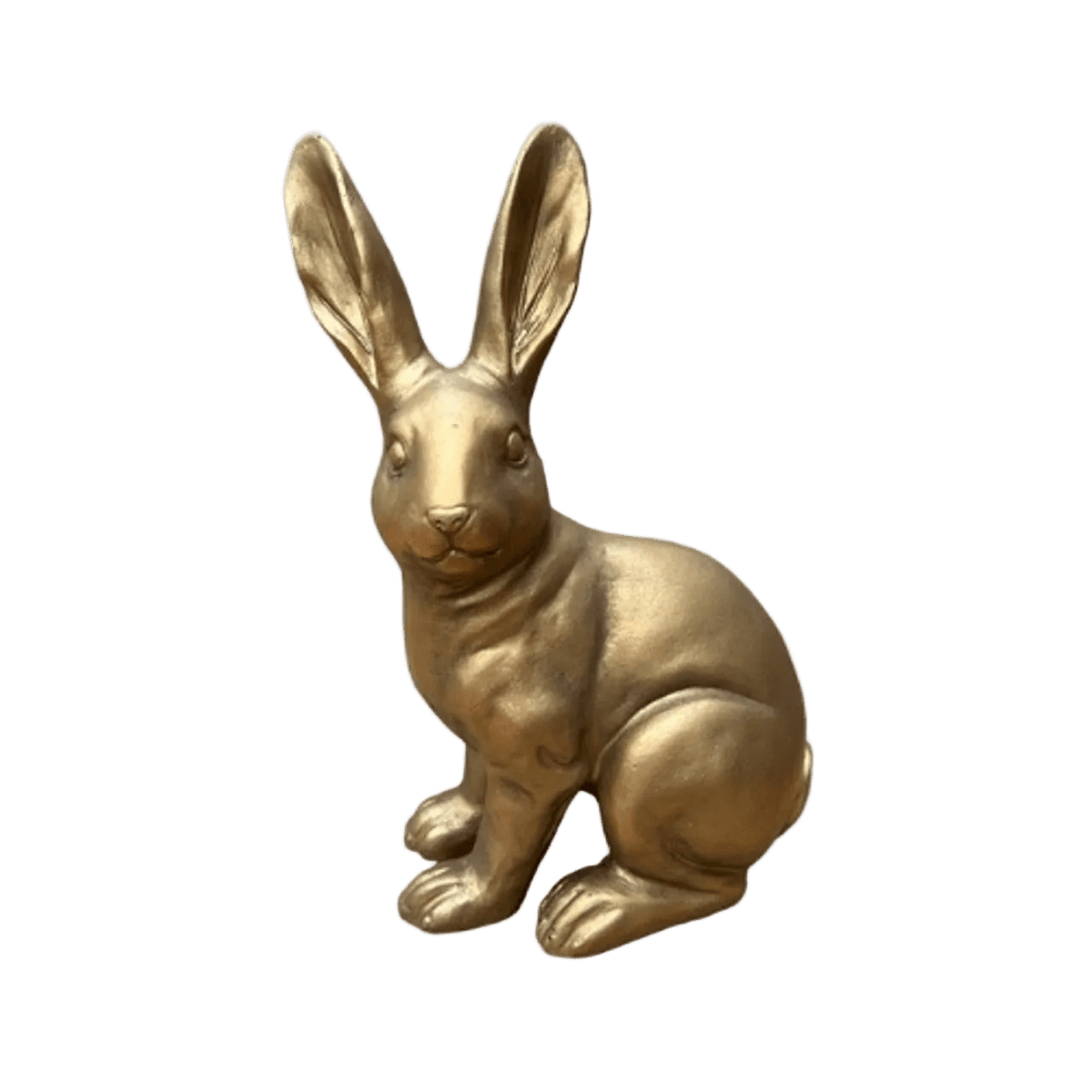 Small Gold Big Ear Sitting Bunny