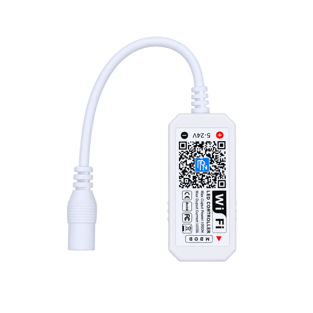 Smart Wifi RGB or RGBW Controller - RGBW (Wifi and remote) on transparent background