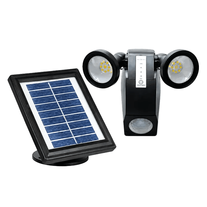 Original solar LED spotlight and solar panel product image