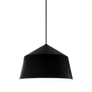 Black pendant lamp on a white background
